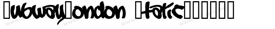 SubwayLondon Italic字体转换